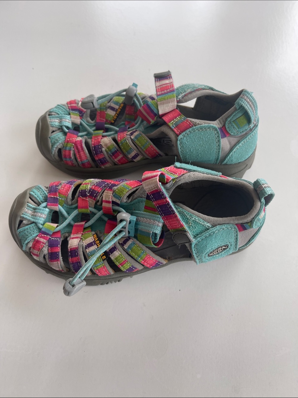 Keen Kids Multicolor Outdoor water Sandals - Teal & Rainbow - Picture 3 of 5